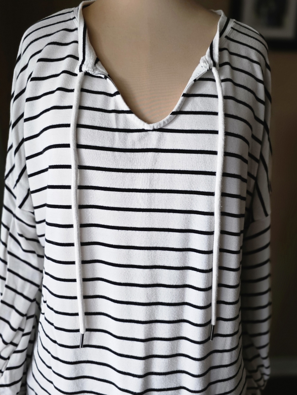 Cabi Relax Game Day Striped Pullover Sweatshirt - Women's Size Medium - Picture 3 of 9